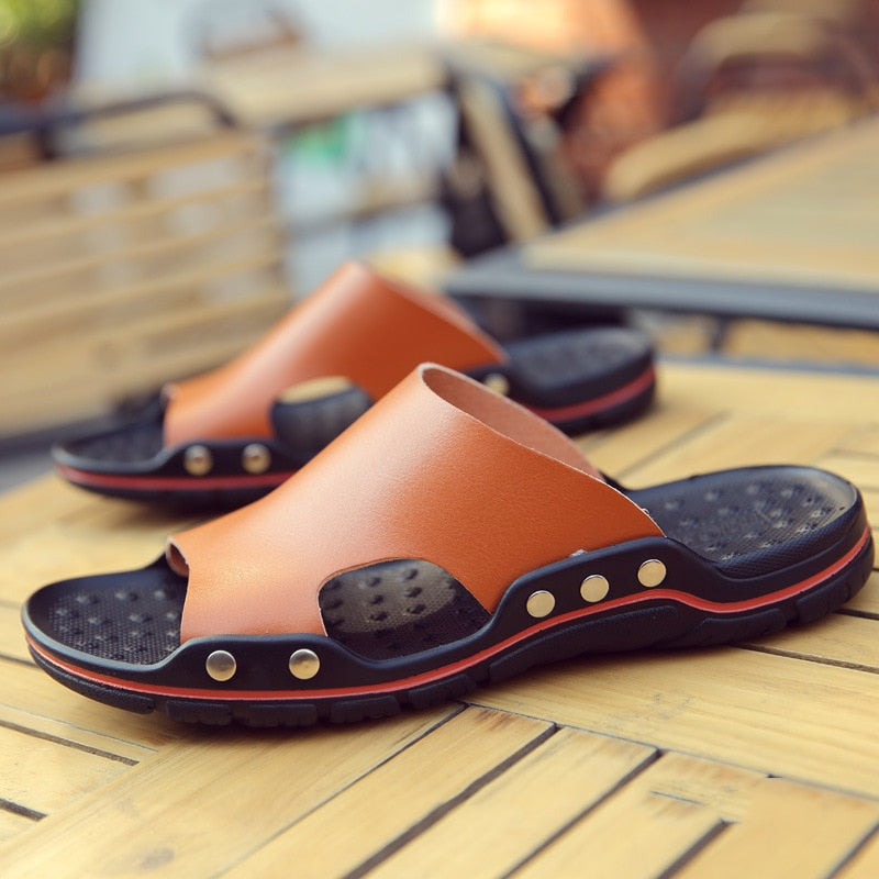 Genuine Leather Men Sandals
