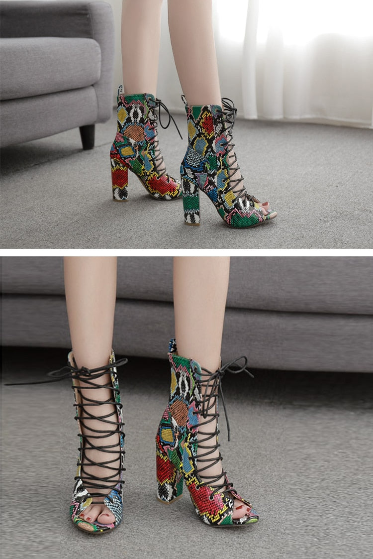 Colorful ankle booties hotsell