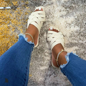 Womens beach online slides